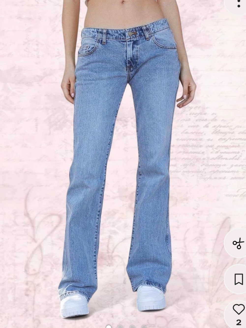 Brandy Melville / John Galt Light Blue Low Rise Jeans NWT size S